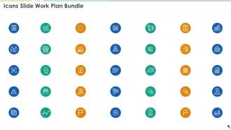 Icons slide work plan bundle