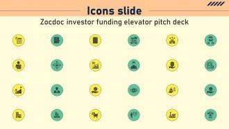 Icons Slide Zocdoc Investor Funding Elevator Pitch Deck