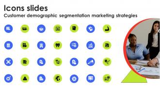 Icons Slides Customer Demographic Segmentation Marketing Strategies MKT SS V