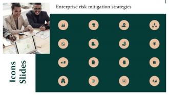 Icons Slides Enterprise Risk Mitigation Strategies Ppt Show Graphics Example