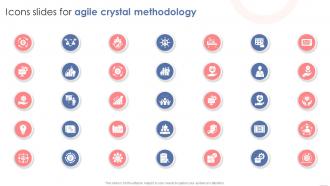 Icons Slides For Agile Crystal Methodology Agile Crystal Methodology IT
