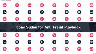 Icons Slides For Anti Fraud Playbook Ppt Layout