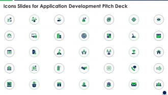 Icons Slides For Application Development Pitch Deck Ppt Infographics
