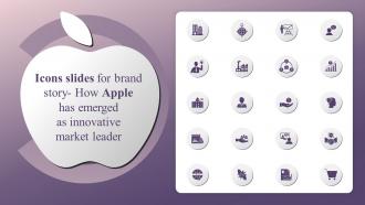 Icons Slides For Brand Story How Apple Has Emerged As Innovative Market Leader