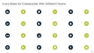 Icons Slides For Collaborate With Different Teams