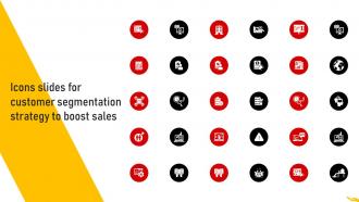 Icons Slides For Customer Segmentation Strategy To Boost Sales MKT SS V