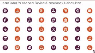 Icons Slides For Financial Services Consultancy Business Plan