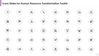 Icons Slides For Human Resource Transformation Toolkit