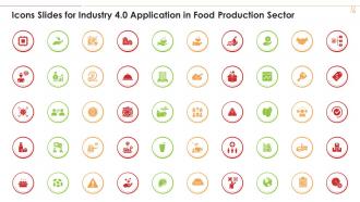 Icons Slides For Industry 4 0 Application In Food Production Sector
