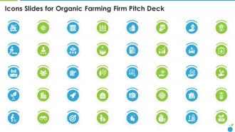 Icons Slides For Organic Farming Firm Pitch Deck