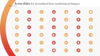 Icons Slides For Streamlined Buzz Marketing Techniques MKT SS V