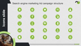 Icons Slides Search Engine Marketing Ad Campaign Structure