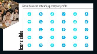Icons Social Business Networking Company Profile CP SS V