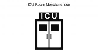 ICU Room Monotone Icon In Powerpoint Pptx Png And Editable Eps Format