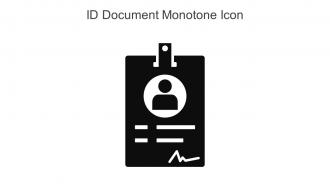 ID Document Monotone Icon In Powerpoint Pptx Png And Editable Eps Format