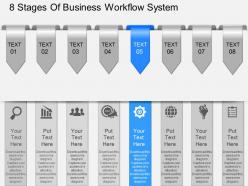 Id eight staged professional business workflow diagram powerpoint template