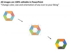 76670476 style cluster hexagonal 6 piece powerpoint presentation diagram infographic slide