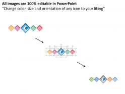 Id linear workflow layout diagram flat powerpoint design