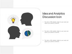 Idea and analytics discussion icon