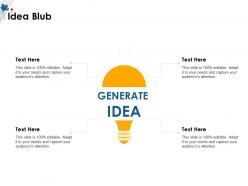Idea blub attention m1495 ppt powerpoint presentation gallery backgrounds