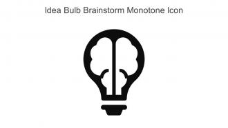 Idea Bulb Brainstorm Monotone Icon In Powerpoint Pptx Png And Editable Eps Format