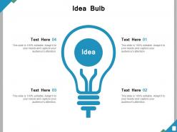 Idea bulb ppt powerpoint presentation file infographic template