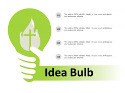 Idea bulb ppt summary graphics download