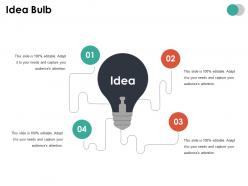 Idea bulb ppt summary show