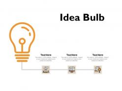 Idea bulb technology ppt powerpoint presentation file outfit