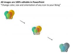 Idea bulbs for sales idea flat powerpoint design