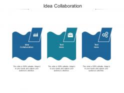 Idea collaboration ppt powerpoint presentation professional portrait cpb