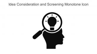 Idea Consideration And Screening Monotone Icon In Powerpoint Pptx Png And Editable Eps Format