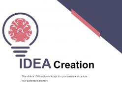 Idea creation presentation graphics