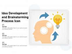 Idea Development And Brainstorming Process Icon
