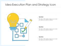 Idea execution plan and strategy icon