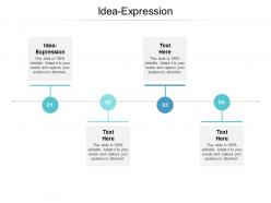 Idea expression ppt powerpoint presentation infographic template file formats cpb
