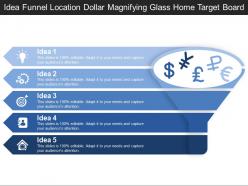 Idea Funnel Location Dollar Magnifying Glass Home Target Board