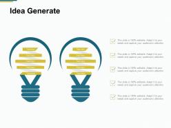 Idea generate technology b138 ppt powerpoint presentation gallery icon