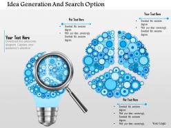 Idea generation and search option powerpoint template