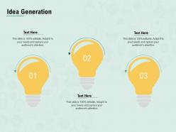 Idea generation attention m2421 ppt powerpoint presentation infographic template graphic tips
