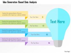Idea generation based data analysis flat powerpoint design