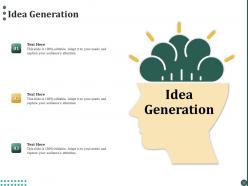 Idea generation c1612 ppt powerpoint presentation professional icon