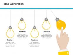 Idea generation company management ppt diagrams