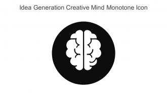 Idea Generation Creative Mind Monotone Icon In Powerpoint Pptx Png And Editable Eps Format
