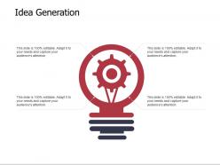 Idea generation gears f822 ppt powerpoint presentation pictures example