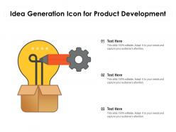 Idea generation icon for product development