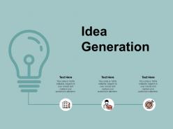 Idea generation innovation a135 ppt powerpoint presentation layouts format ideas