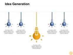 Idea generation innovation f408 ppt powerpoint presentation pictures templates