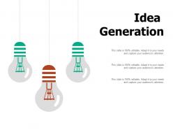 Idea generation technology i480 ppt powerpoint presentation outline layout ideas