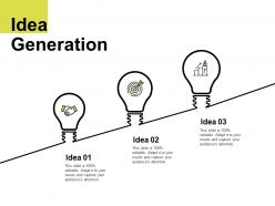 Idea generation technology innovation e267 ppt powerpoint presentation file mockup